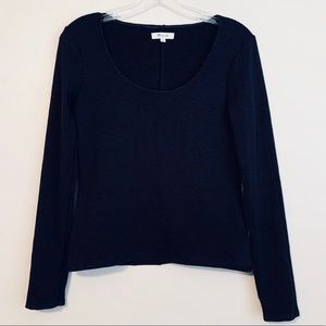 Madewell Scoop Neck Long Sleeve Baby Tee